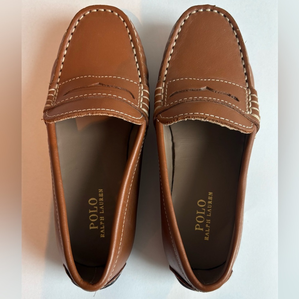 Polo by Ralph Lauren Tan Leather Loafers
